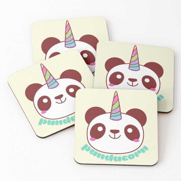 Item preview, Pandacorn Panda Unicorn - cream/yellow background designed and sold by MixedBagMerch.