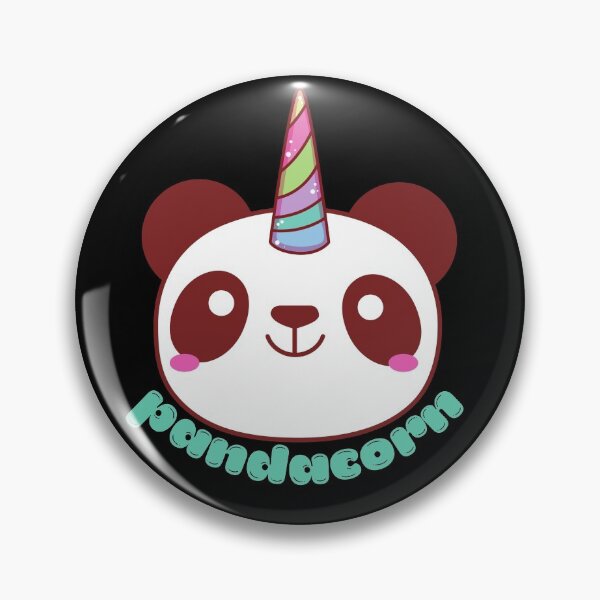 Item preview, Pandacorn Panda Unicorn - black background designed and sold by MixedBagMerch.