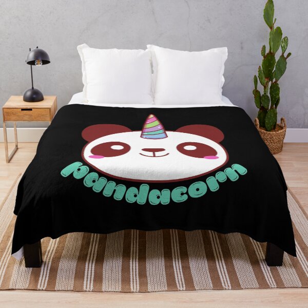 Item preview, Pandacorn Panda Unicorn - black background designed and sold by MixedBagMerch.