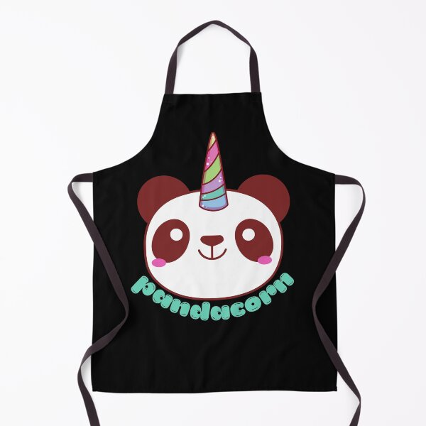 Item preview, Pandacorn Panda Unicorn - black background designed and sold by MixedBagMerch.