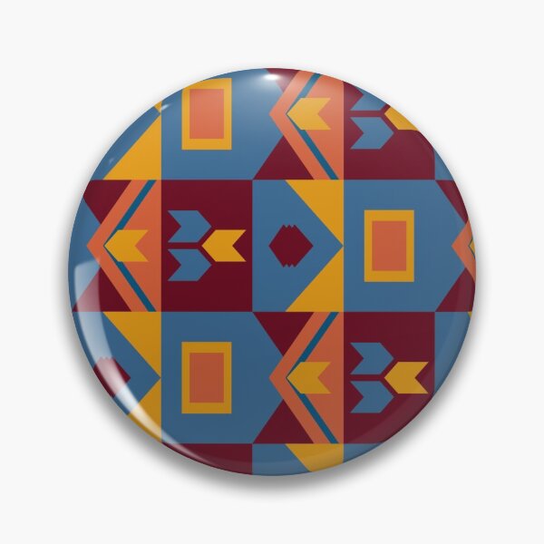 Aperçu de l'œuvre Geometric Blue and Red pattern créée et vendue par Prototyp.