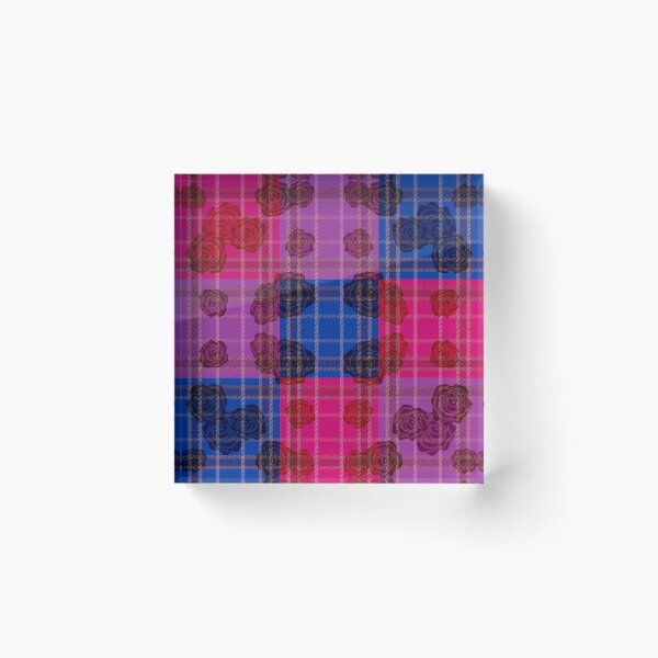 Item preview, Subtle Bi Floral Plaid 2 designed and sold by -Gedwolcraeft-.