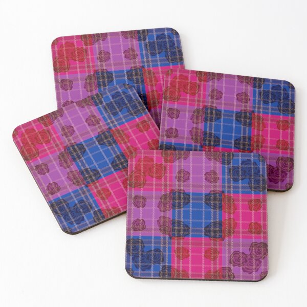 Item preview, Subtle Bi Floral Plaid 2 designed and sold by -Gedwolcraeft-.