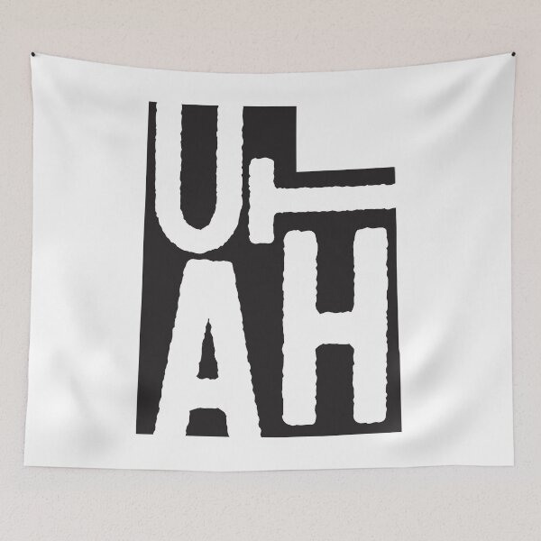 Item preview, Utah State Design | Abstract Utah Lettering Graphic | Utah Gift | Utah Map  designed and sold by crookedriverusa.