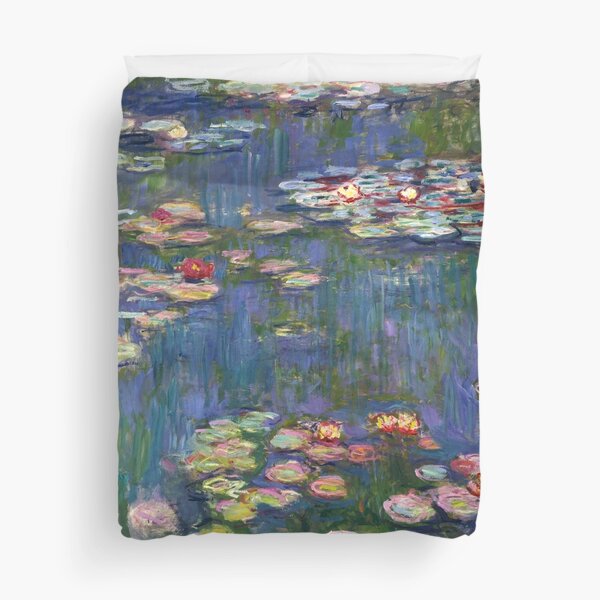 1916-Claude Monet-Waterlilies-200 x 200 Duvet Cover