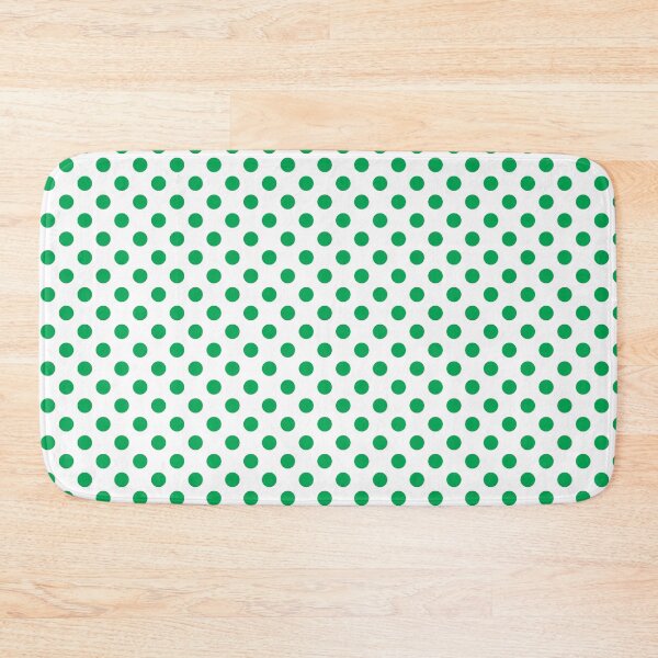 Item preview, Green Polka Dots on White Background designed and sold by Bumblefuzzies.