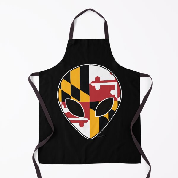 Item preview, Maryland Flag Alien Head designed and sold by MarylandStyle.