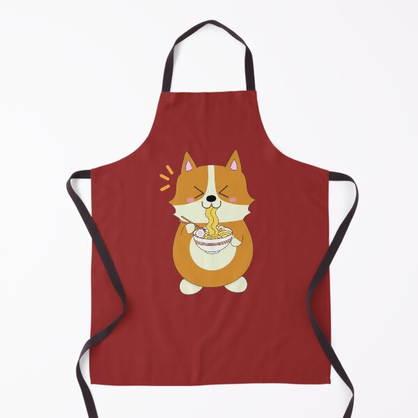 Item preview, Kawaii corgi eating too much ramen designed and sold by galax-C.