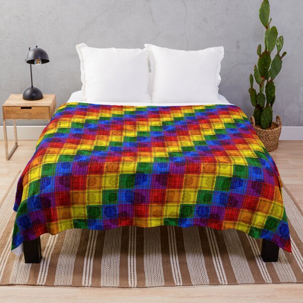 Item preview, Subtle Floral Gay Plaid 2 designed and sold by -Gedwolcraeft-.