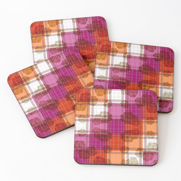 Item preview, Subtle Lesbian Floral Plaid 2 designed and sold by -Gedwolcraeft-.