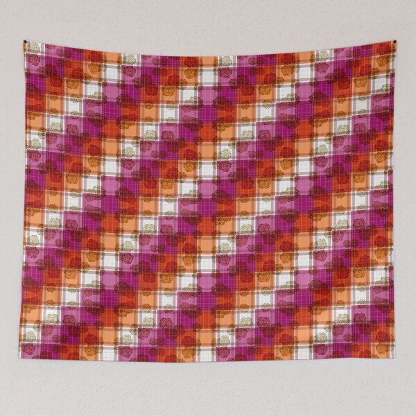 Item preview, Subtle Lesbian Floral Plaid 2 designed and sold by -Gedwolcraeft-.