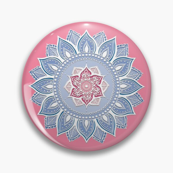 Artikelvorschau, Zwölf spitzes Mandala (lila und rosa) entworfen und verkauft von squishyrainbow.