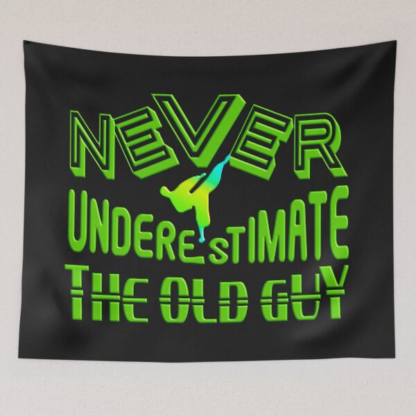 Item preview,  NEVER UNDERESTIMATE  THE OLD GUY designed and sold by Ralek.