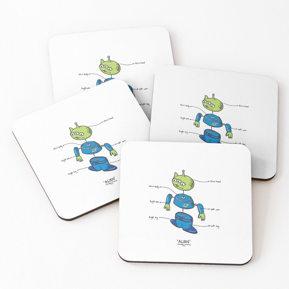 Item preview, Coasters (Set of 4) designed and sold by TheExploded.