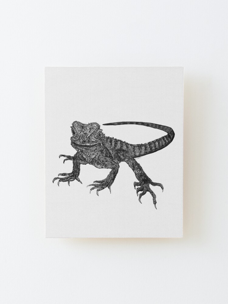 Alternate view of Kenneth the Water Dragon Mounted Print