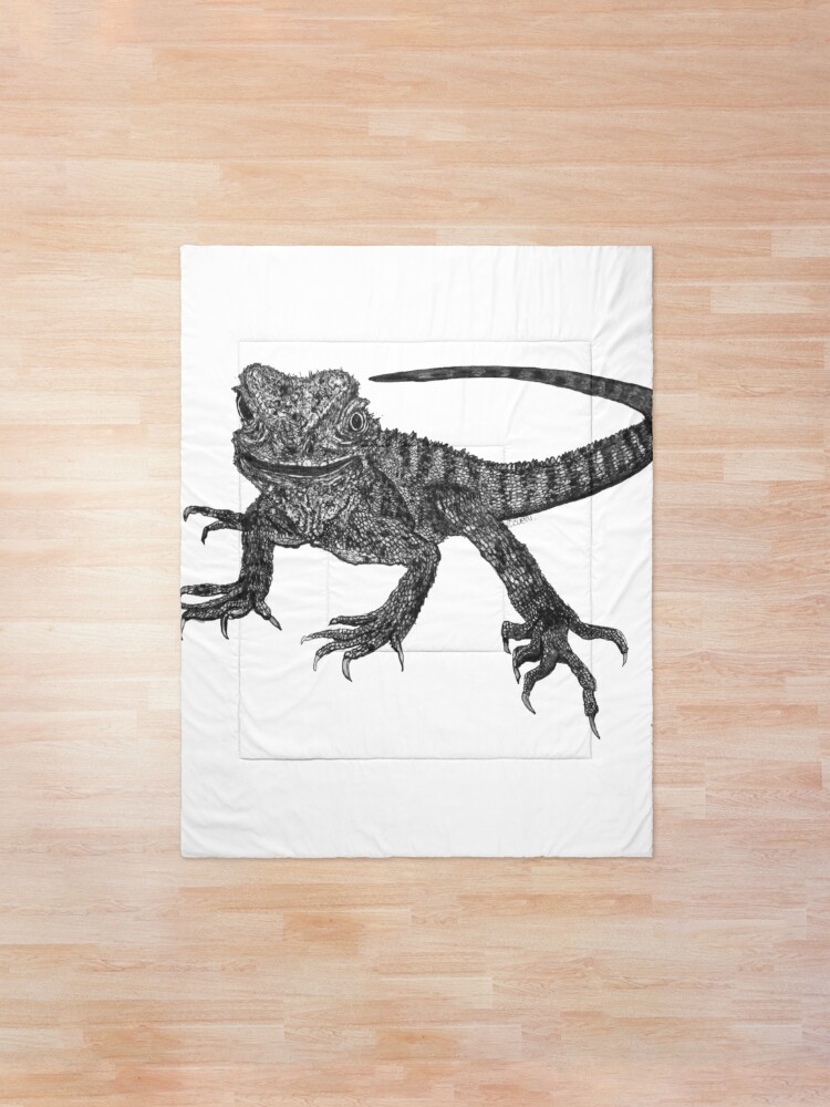 Alternate view of Kenneth the Water Dragon Comforter