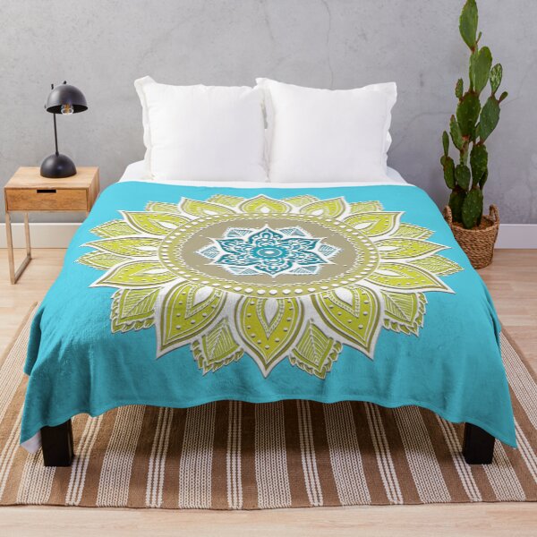 Item preview, Twelve-Pointed Mandala (Yellow and Blue) designed and sold by squishyrainbow.