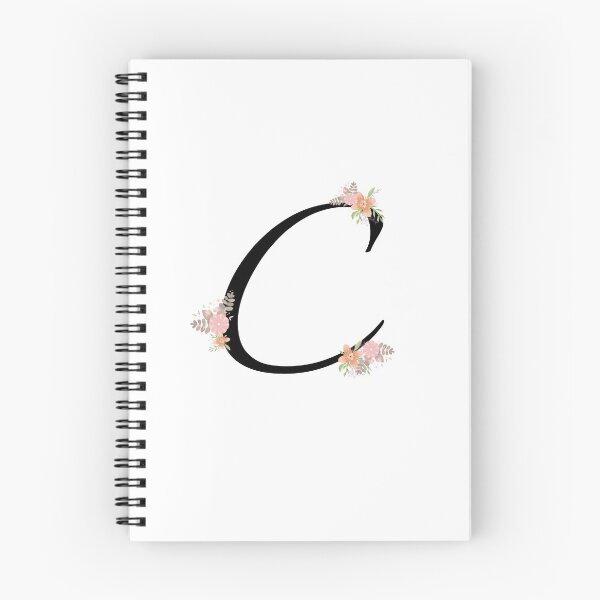 Item preview, Alphabet letter C monogram with pretty flower initial calligraphy wedding design designed and sold by patternsplus.
