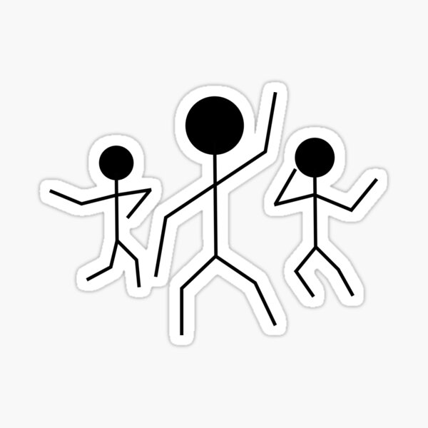 Stick Man Dancing Stickers for Sale