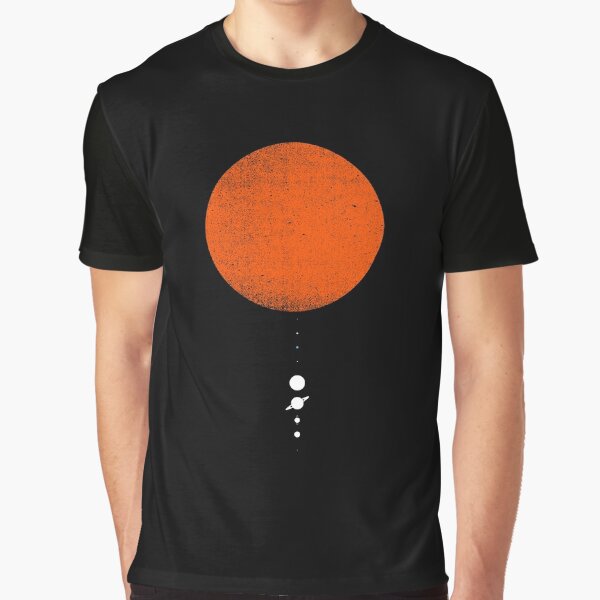 Minimal Solar System Graphic T-Shirt
