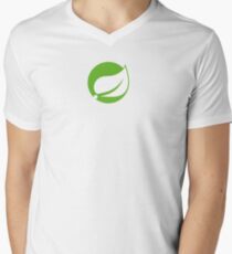 Camiseta para hombre de cuello en v marco de primavera