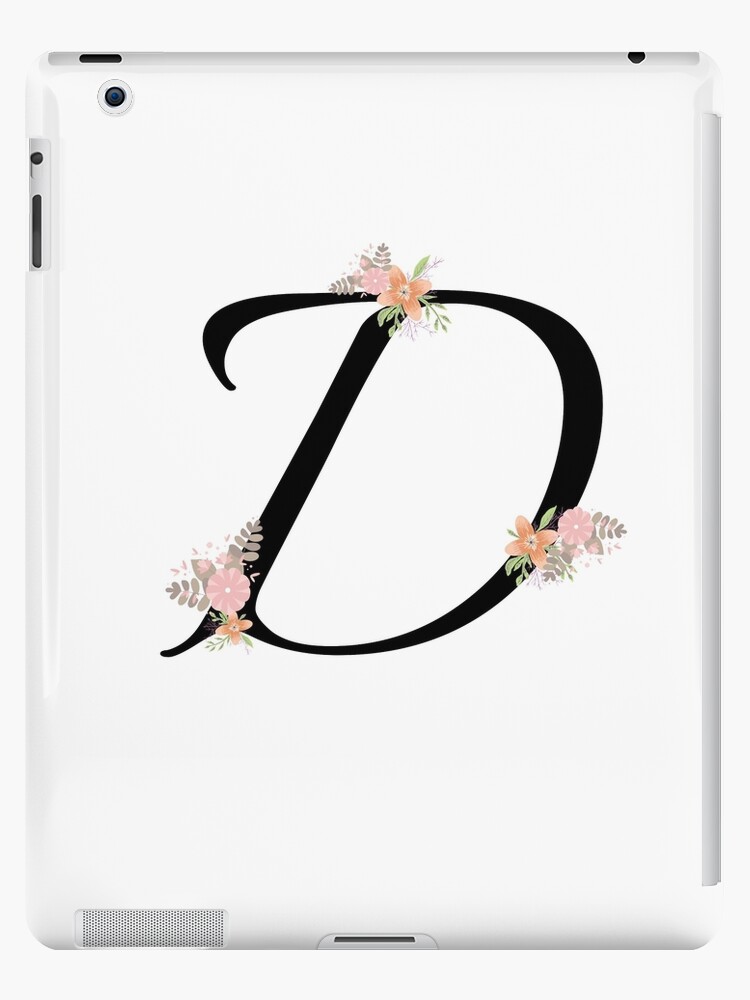  iPhone X/XS Beautiful Poppy Flowers Initial Letter D