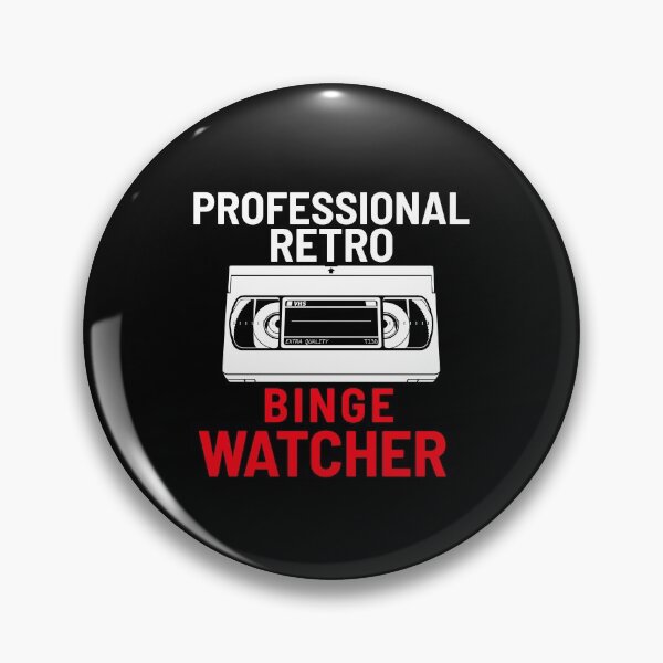 Item preview, Professional Retro Binge Watcher designed and sold by Obiscidan.