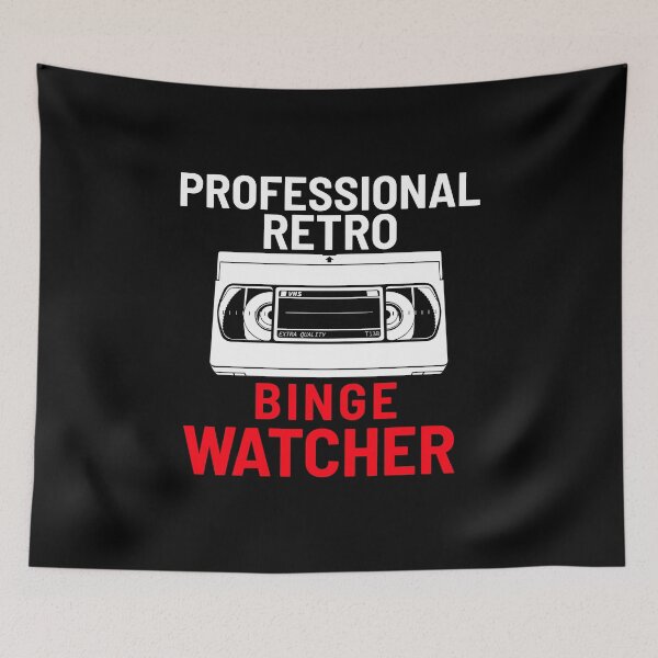 Item preview, Professional Retro Binge Watcher designed and sold by Obiscidan.