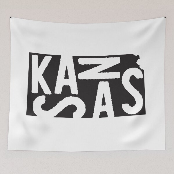 Item preview, Kansas State Design | Abstract Kansas Lettering Graphic | Kansas Gift | Kansas Map  designed and sold by crookedriverusa.
