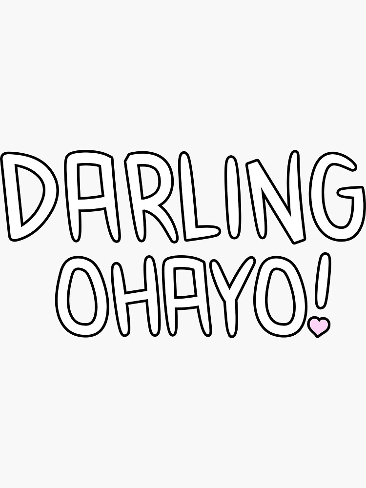 Darling Ohayo! (Good Morning, Darling!) - Zero Two  Sticker for