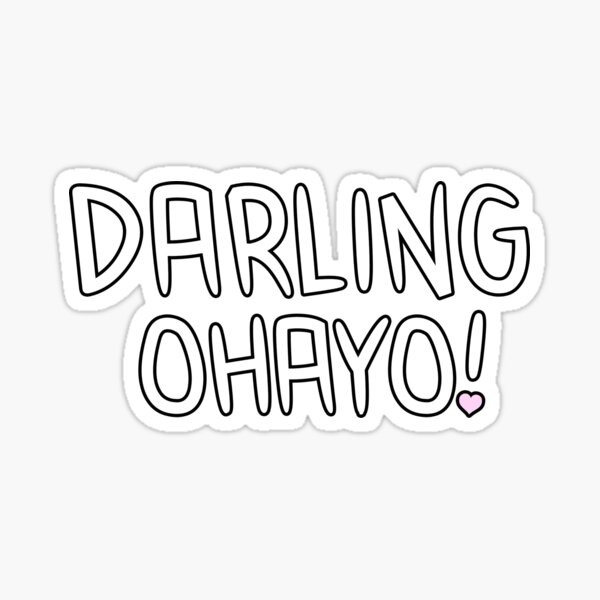 Darling Ohayo! (Good Morning, Darling!) - Zero Two  Sticker for