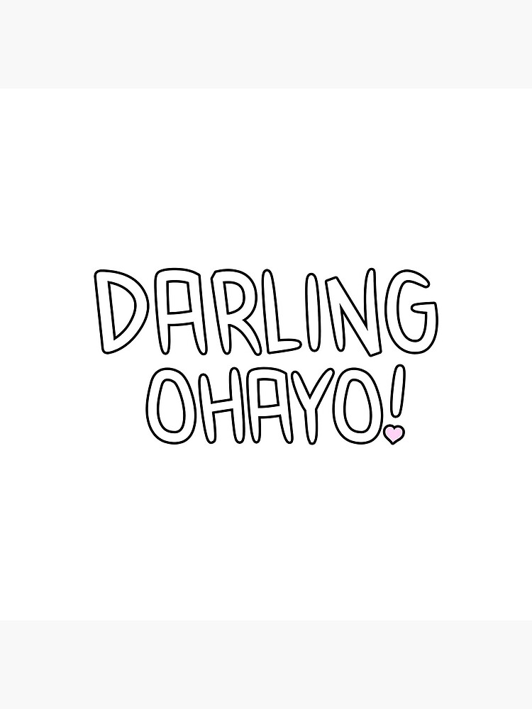 Darling Ohayo!  Darling in the franxx, Anime girl, Zero two