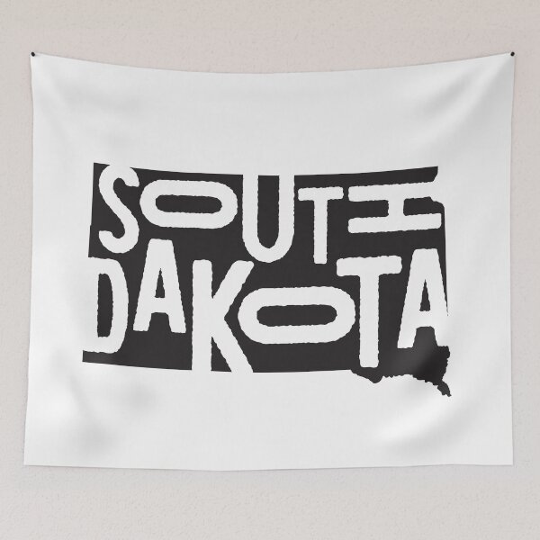 Item preview, Diseño del estado de Dakota del Sur | Resumen gráfico de letras de Dakota del Sur | Regalo de Dakota del Sur | Mapa de Dakota del Sur designed and sold by crookedriverusa.