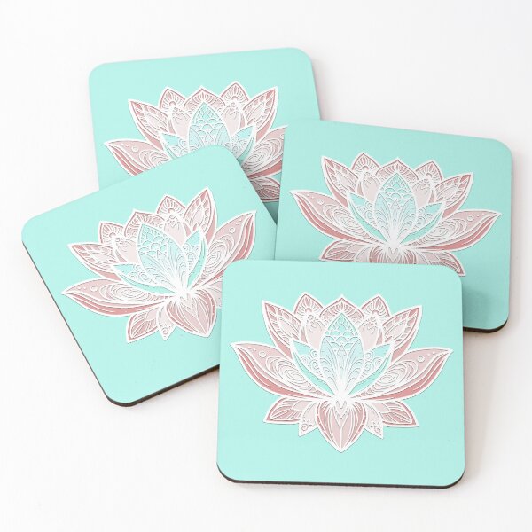 Item preview, Lotus Mandala (Mauve and Sky Blue) designed and sold by squishyrainbow.