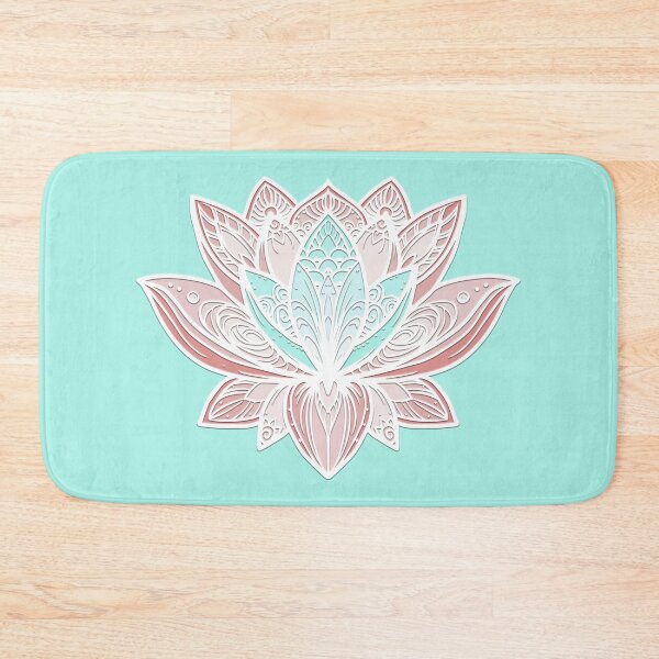 Item preview, Lotus Mandala (Mauve and Sky Blue) designed and sold by squishyrainbow.
