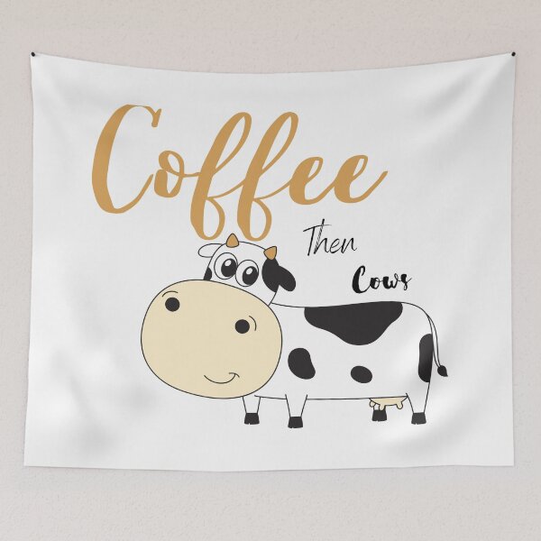 Item preview, Coffee Then Cows funny designed and sold by sabirlhc.