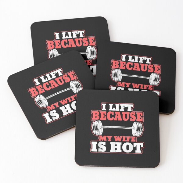 Item preview, I Lift Because My Wife is Hot Gym Fitness designed and sold by Laren-Fashion.