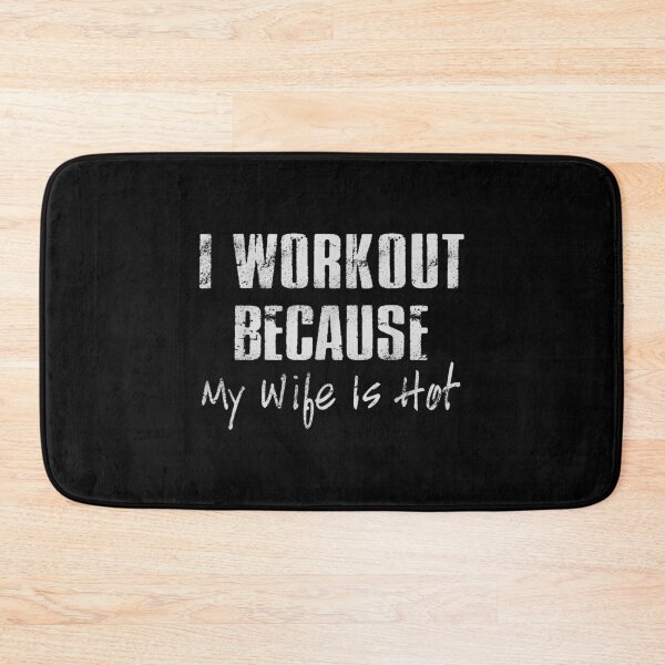 Item preview, Mens Funny Gym I Workout Because My Wife Is Hot Shirt designed and sold by Laren-Fashion.