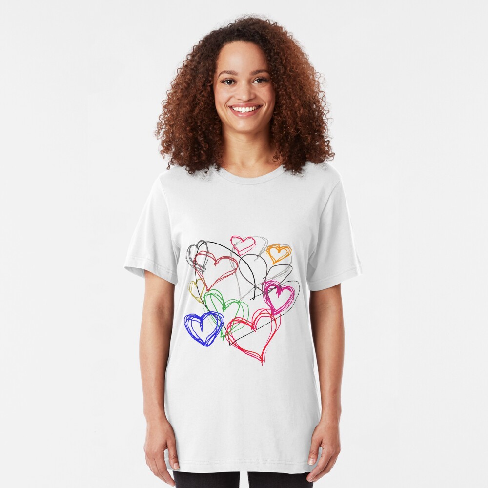 Painting Love Slim Fit T-Shirt