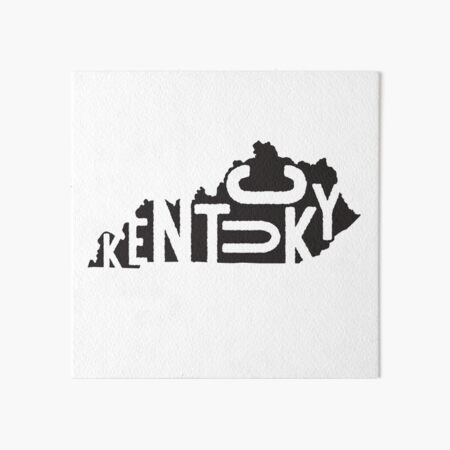Item preview, Kentucky State Design | Abstract Kentucky Lettering Graphic | Kentucky Gift | Kentucky Map  designed and sold by crookedriverusa.