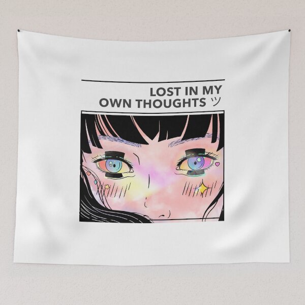 Item preview, Tokyo Blue Eyes Girl Lost In My Own Thoughts designed and sold by Desiznn.