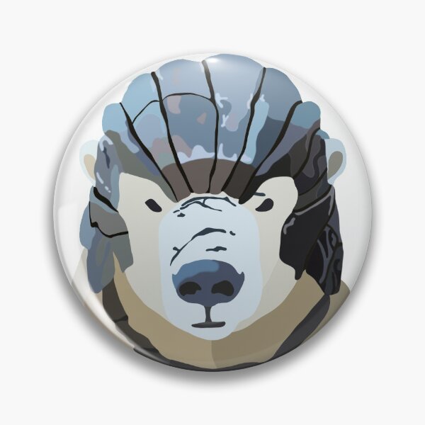 Item preview, Armored Bear Face designed and sold by RockyCreekArt.