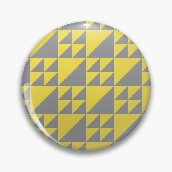 Artikelvorschau, Simple geometric pattern with triangles in yellow and gray entworfen und verkauft von acidmit.