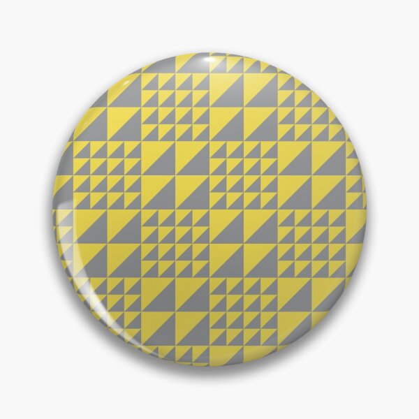 Artikelvorschau, Triangles in a simple geometric pattern in yellow and gray entworfen und verkauft von acidmit.