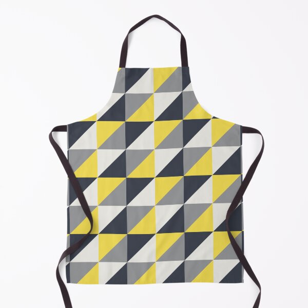 Item preview, Minimal geometric ornament with triangles in yellow and gray color palette variation designed and sold by acidmit.