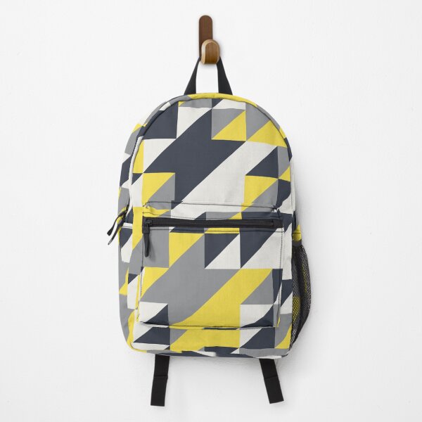 Item preview, Simple geometric ornament with triangles in yellow and gray color palette variations designed and sold by acidmit.