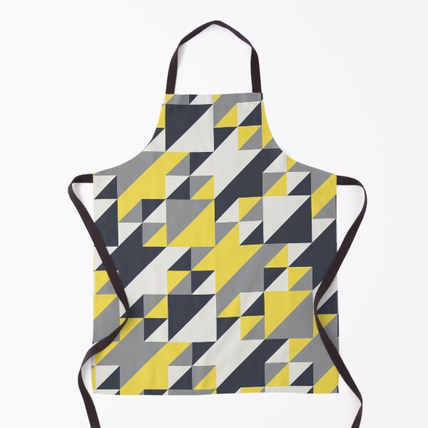 Item preview, Simple geometric ornament with triangles in yellow and gray color palette variations designed and sold by acidmit.