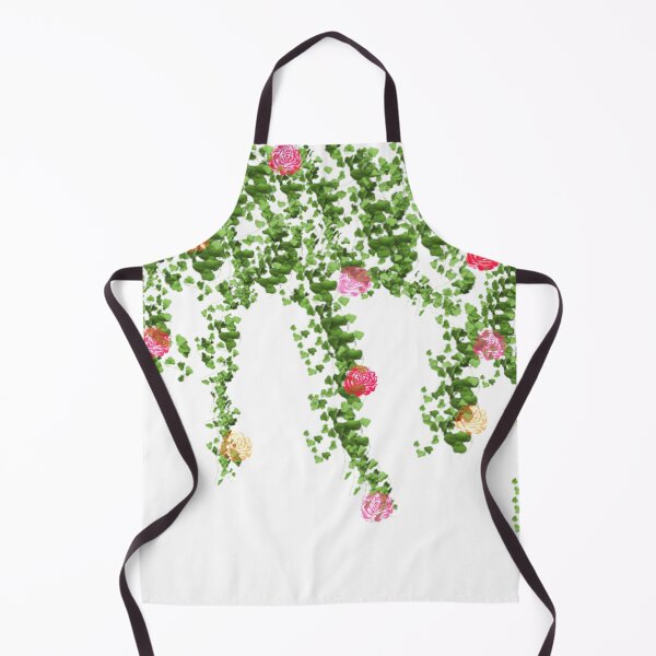 Item preview, Green Vines and Multi colored Flowers on White designed and sold by AlteredAtelier.