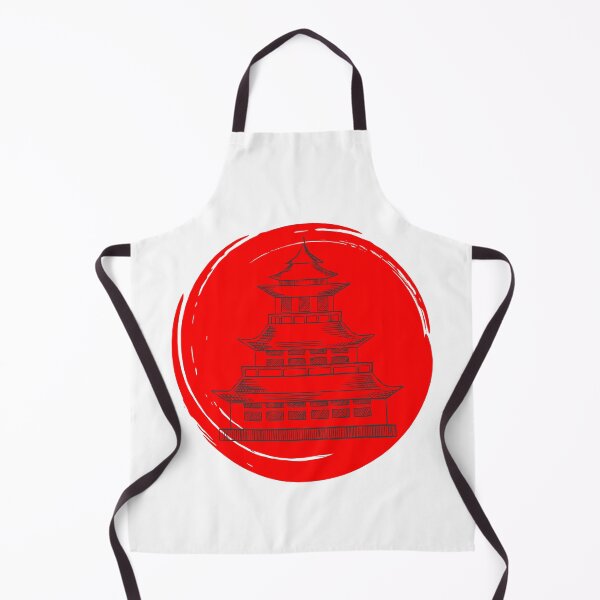 Item preview, Japanese Temple red-moon designed and sold by buttamelal.