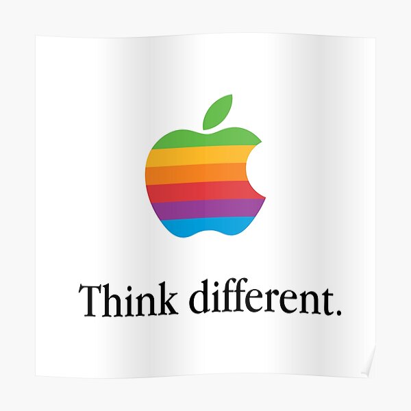 Retro Apple. Think different. Poster